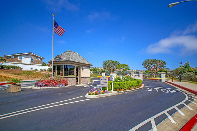 Niguel Shores Guard Gate in Dana Point, California