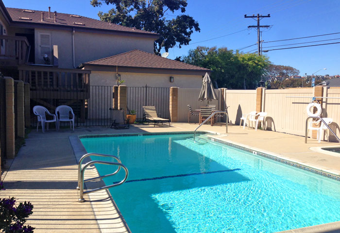 Spindrfter Community Pool Area in Dana Point, California