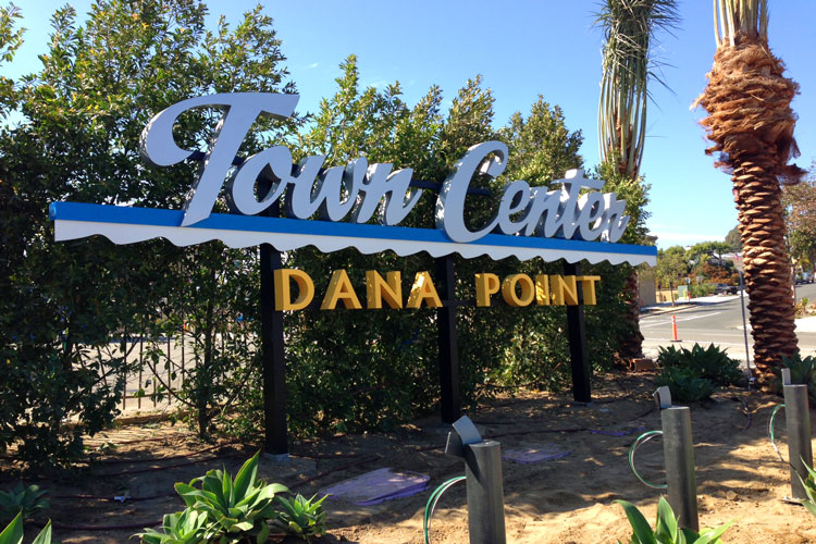 Dana Point Town Center Welcome Sign | Dana Point Real Estate